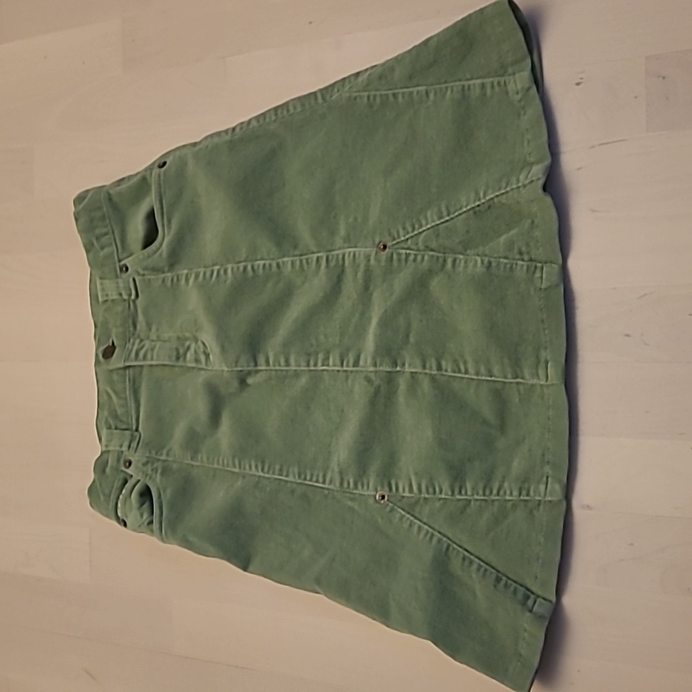 EUC Children's Place Green Courduroy Long Skirt